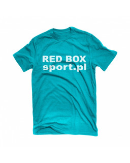 Koszulka bawełniana RED BOX - turkusowa
