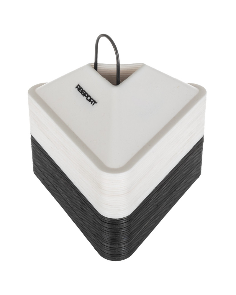 Stożki treningowe trójkątne RBSPORT RB54150WBLK - 50 szt