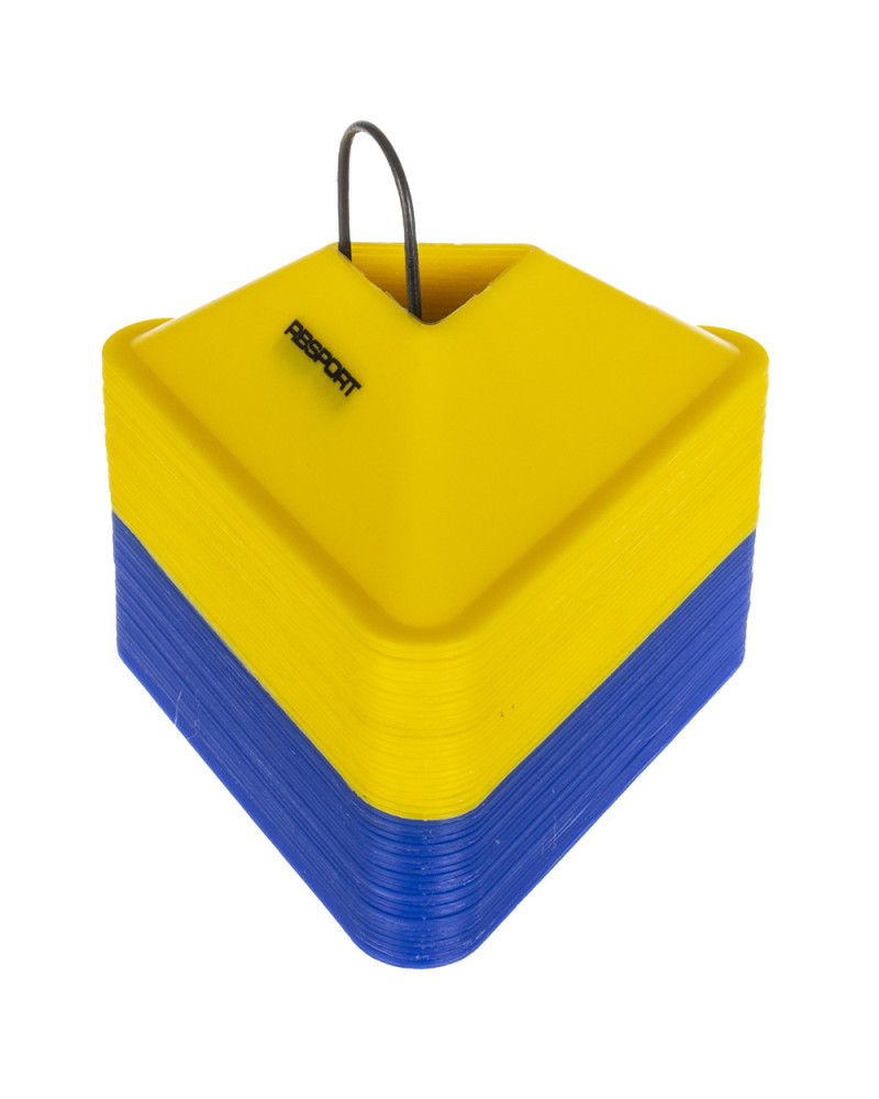 Stożki treningowe trójkątne RBSPORT RB54150YB - 50 szt