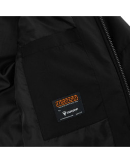 Czarna kurtka zimowa Macron Northland - długa i wodoodporna