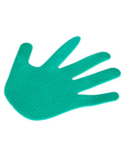 Ręka gumowa do sensoryki - zielona