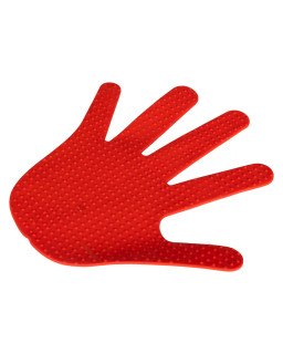 Ręka gumowa do sensoryki - czerwona