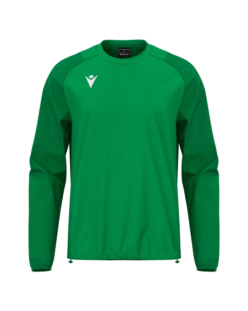 Zielona ortalionowa Macron Drizzle niebieska | Lekka kurtka treningowa