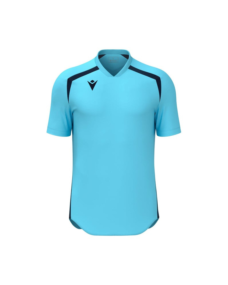 Błękitna koszulka piłkarska Macron Wyrm – lekka i oddychająca | REDBOX