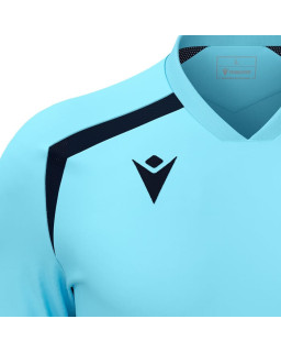 Błękitna koszulka piłkarska Macron Wyrm – lekka i oddychająca | REDBOX