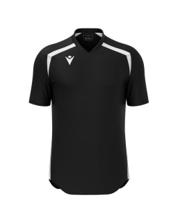 Czarna koszulka piłkarska Macron Wyrm – oddychająca i lekka