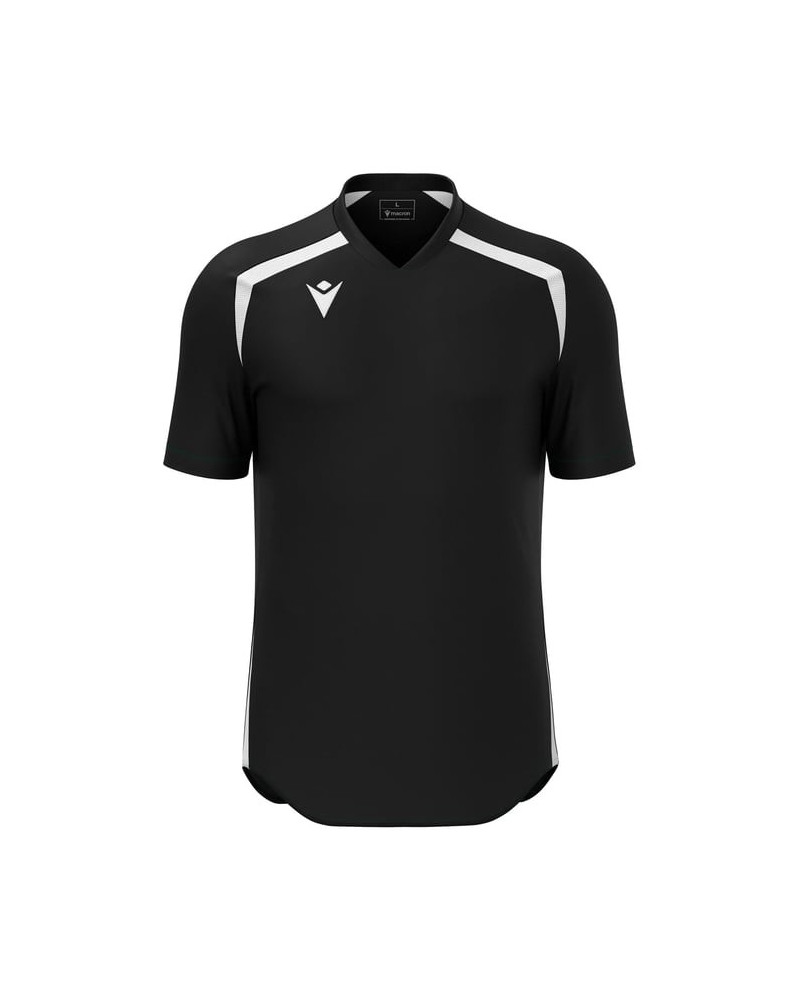 Czarna koszulka piłkarska Macron Wyrm – oddychająca i lekka