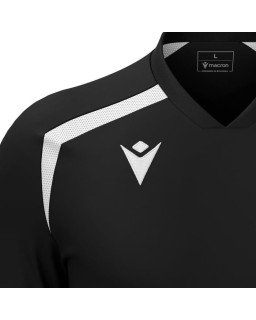 Czarna koszulka piłkarska Macron Wyrm – oddychająca i lekka