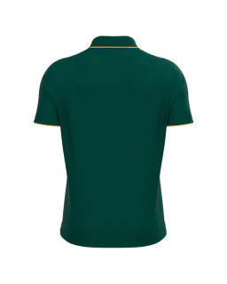 Koszulka polo Macron Draco Hero – butelkowa zieleń ze złotym | RED BOX