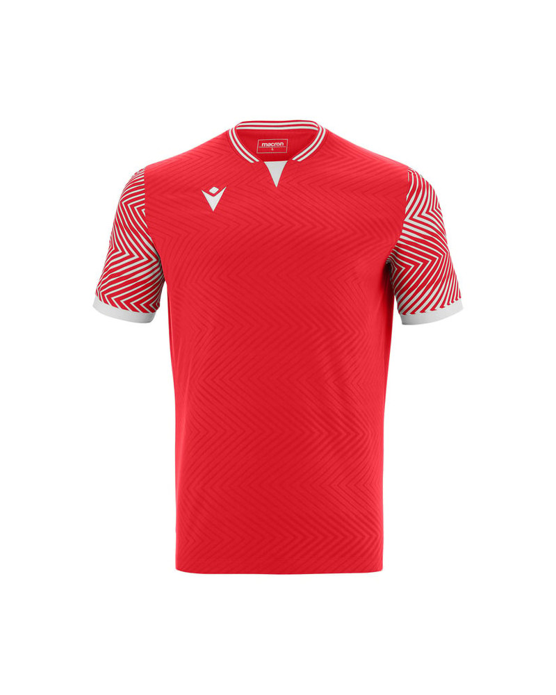 Czerwona koszulka piłkarska Macron Tureis - meczowa, oddychająca, Eco