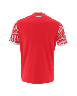 Czerwona koszulka piłkarska Macron Tureis - meczowa, oddychająca, Eco