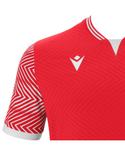 Czerwona koszulka piłkarska Macron Tureis - meczowa, oddychająca, Eco