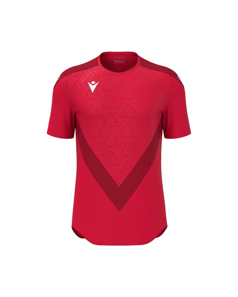Czerwona koszulka piłkarska Macron Wisp - profesjonalna i oddychająca