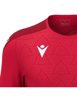 Czerwona koszulka piłkarska Macron Wisp - profesjonalna i oddychająca