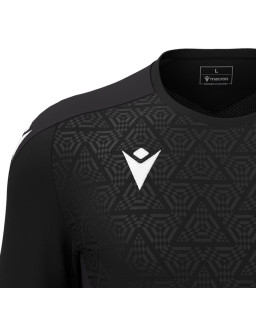 Koszulka Macron Wisp czarna - profesjonalna koszulka sportowa