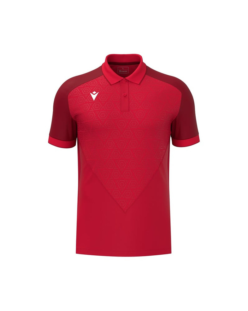 Koszulka polo Macron Baldwin czerwona - sportowa elegancja i komfort