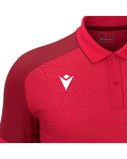 Koszulka polo Macron Baldwin czerwona - sportowa elegancja i komfort