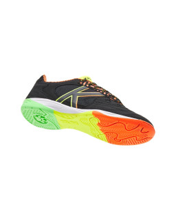 Halówki Kelme Elite czarne z pomarańczowo-zielonymi detalami