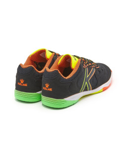 Halówki Kelme Elite czarne z pomarańczowo-zielonymi detalami