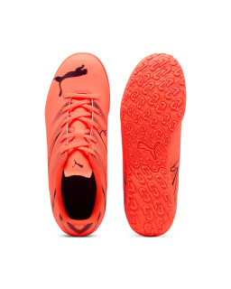 Pomarańczowe halówki dziecięce Puma ATTACANTO - buty halowe dla dzieci