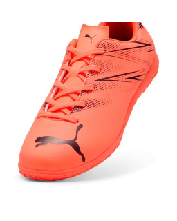 Pomarańczowe halówki dziecięce Puma ATTACANTO - buty halowe dla dzieci