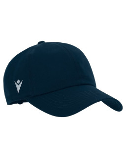 Czapka z daszkiem Macron Dart granatowa | Bawełniana czapka sportowa