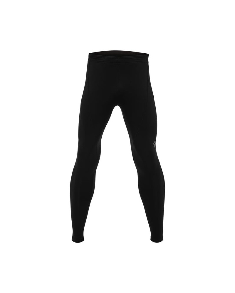 Legginsy treningowe Macron Gila czarne | Męskie legginsy termoaktywne
