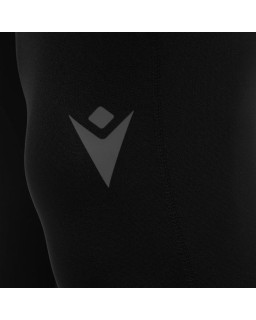 Legginsy treningowe Macron Gila czarne | Męskie legginsy termoaktywne