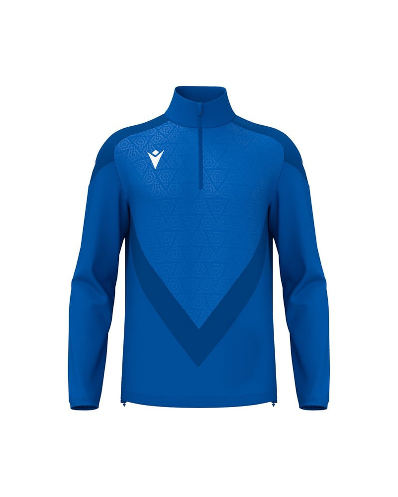 Bluza treningowa Macron Anduin niebieska | Krótki zamek 1/4