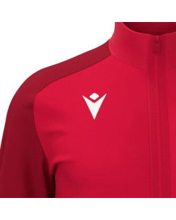 Bluza sportowa Macron Anubis czerwona | Pełny zamek Poly Dry