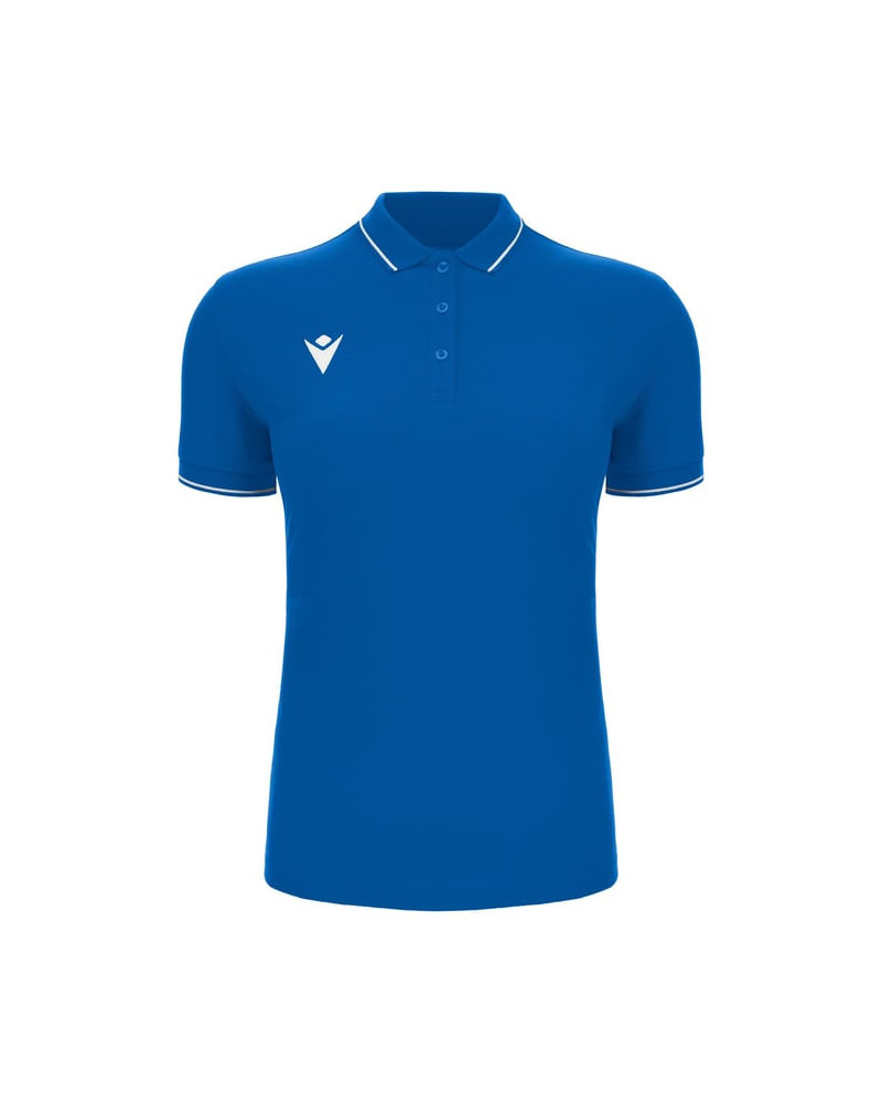 Damska koszulka polo Macron Waltz niebieska | Bawełna piqué