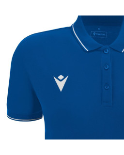 Damska koszulka polo Macron Waltz niebieska | Bawełna piqué