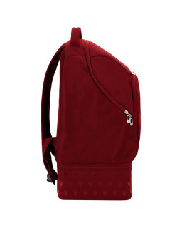 Bordowy plecak Macron Rookie - kompaktowy, wytrzymały, sportowy
