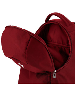 Bordowy plecak Macron Rookie - kompaktowy, wytrzymały, sportowy