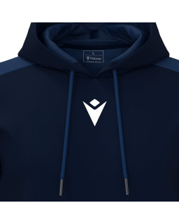 Granatowa bluza Macron Horn z kapturem - bluza sportowa