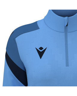 Damska bluza Macron Leona 1/4 zip niebieska - treningowa