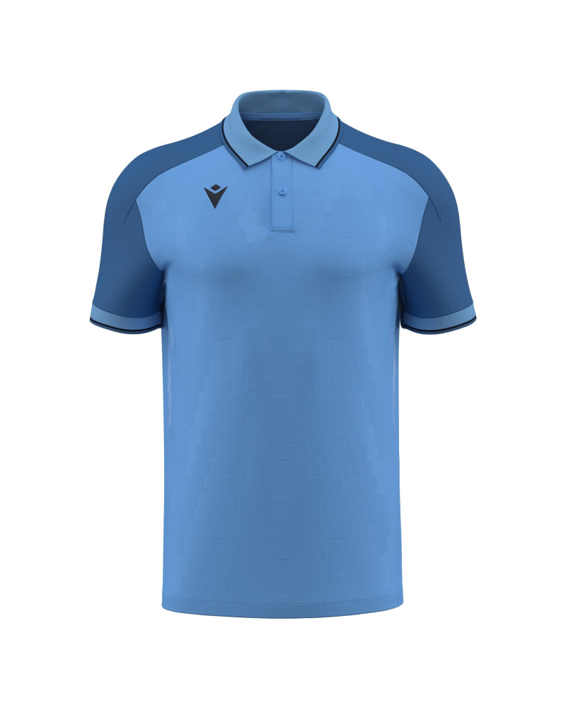 Koszulka polo Macron Echoes niebieska - Sportowa