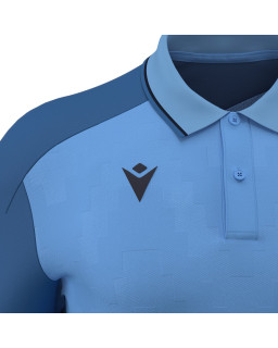Koszulka polo Macron Echoes niebieska - Sportowa