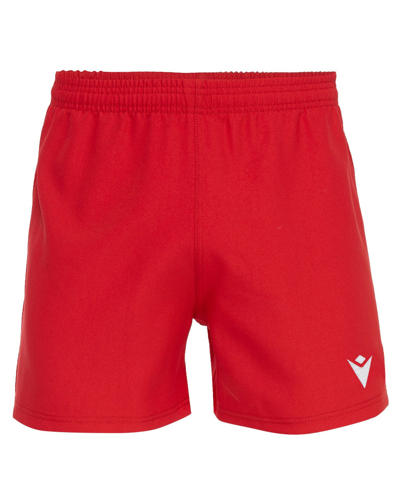 Spodenki rugby Macron Howlite czerwone – wytrzymałe spodenki meczowe