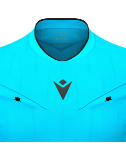 Macron Mendez Eco - profesjonalna niebieska koszulka sędziowska