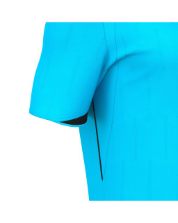 Macron Mendez Eco - profesjonalna niebieska koszulka sędziowska