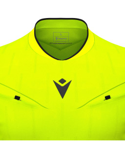 Macron Mendez Eco - profesjonalna żółta koszulka sędziowska