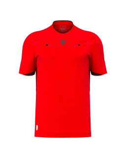 Macron Mendez Eco - profesjonalna czerwona koszulka sędziowska