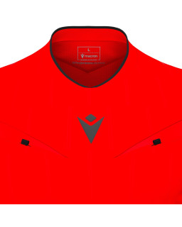 Macron Mendez Eco - profesjonalna czerwona koszulka sędziowska