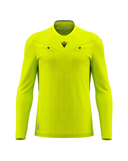 Macron Mendez Eco - profesjonalna żółta koszulka sędziowska