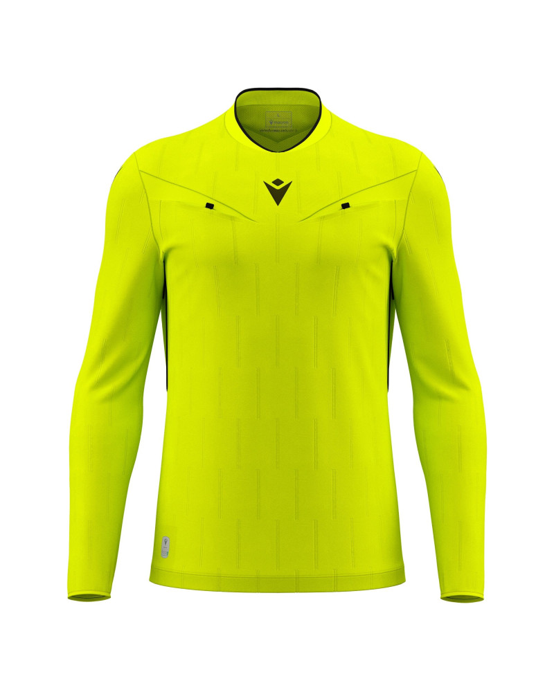 Macron Mendez Eco - profesjonalna żółta koszulka sędziowska