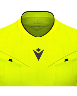 Macron Mendez Eco - profesjonalna żółta koszulka sędziowska