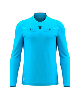 Macron Mendez Eco - profesjonalna niebieska koszulka sędziowska