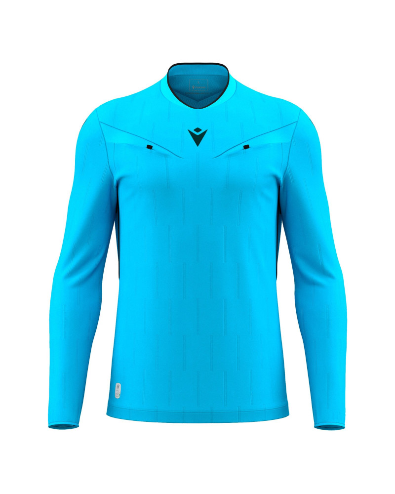 Macron Mendez Eco - profesjonalna niebieska koszulka sędziowska