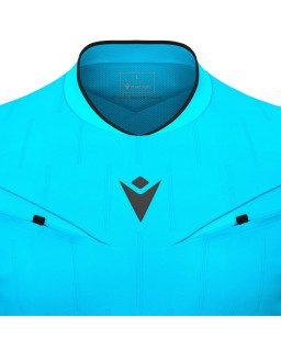 Macron Mendez Eco - profesjonalna niebieska koszulka sędziowska